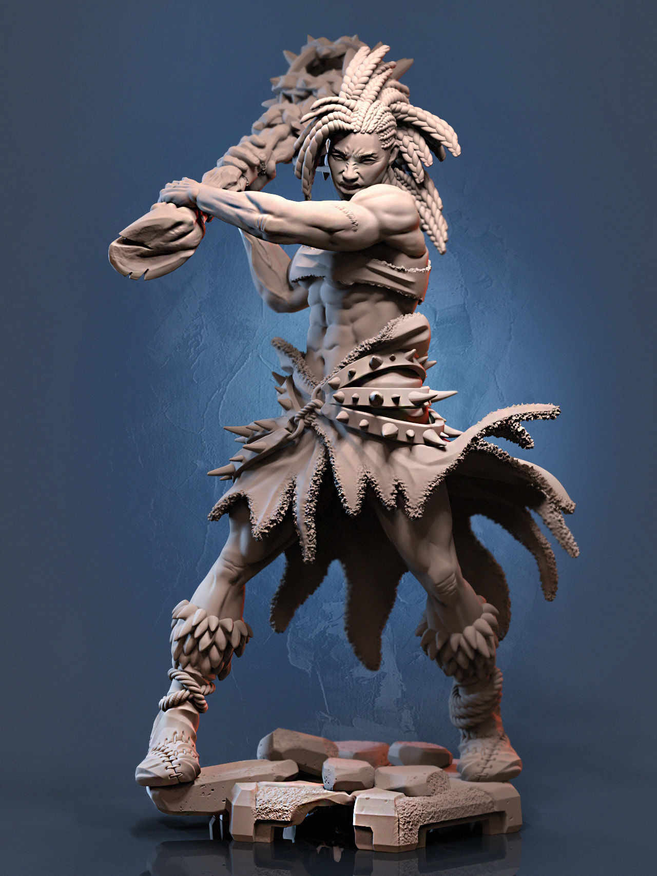 Tine the Amazon - Famine Armor Set 3D print model_4