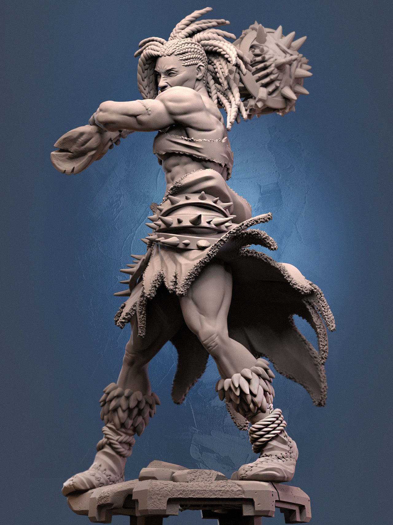 Tine the Amazon - Famine Armor Set 3D print model_1