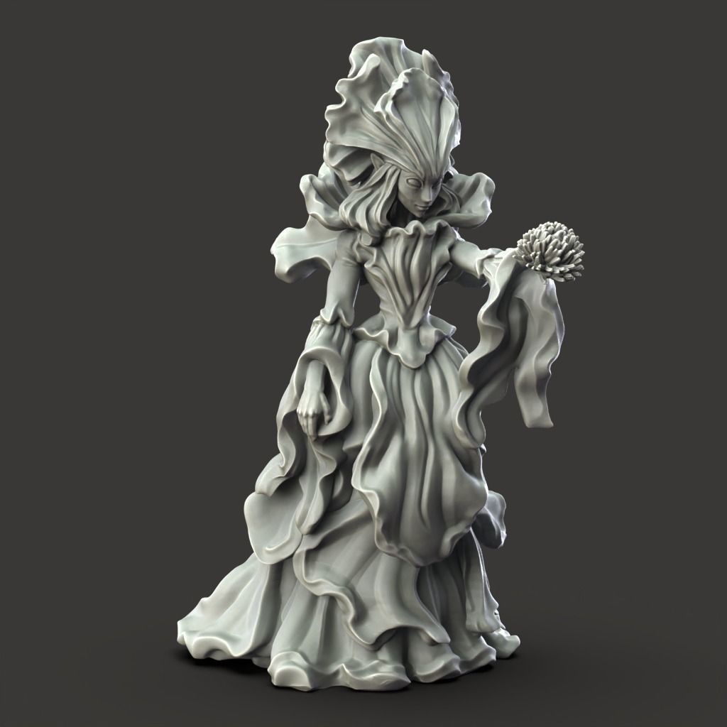 Arch Fey of Blossom -3D Printable TTRPG - PRESUPPORTED - 32mm 3D print model_8