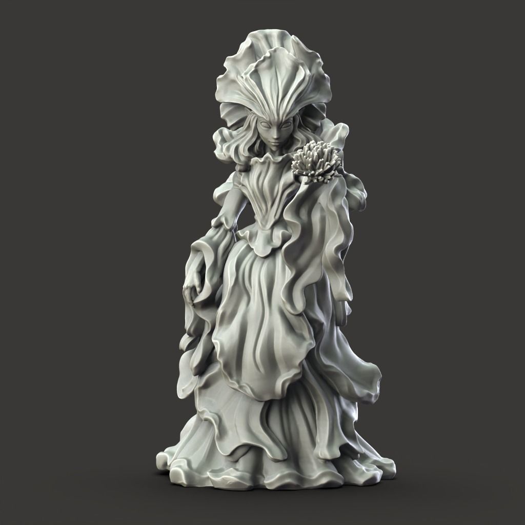 Arch Fey of Blossom -3D Printable TTRPG - PRESUPPORTED - 32mm 3D print model_4