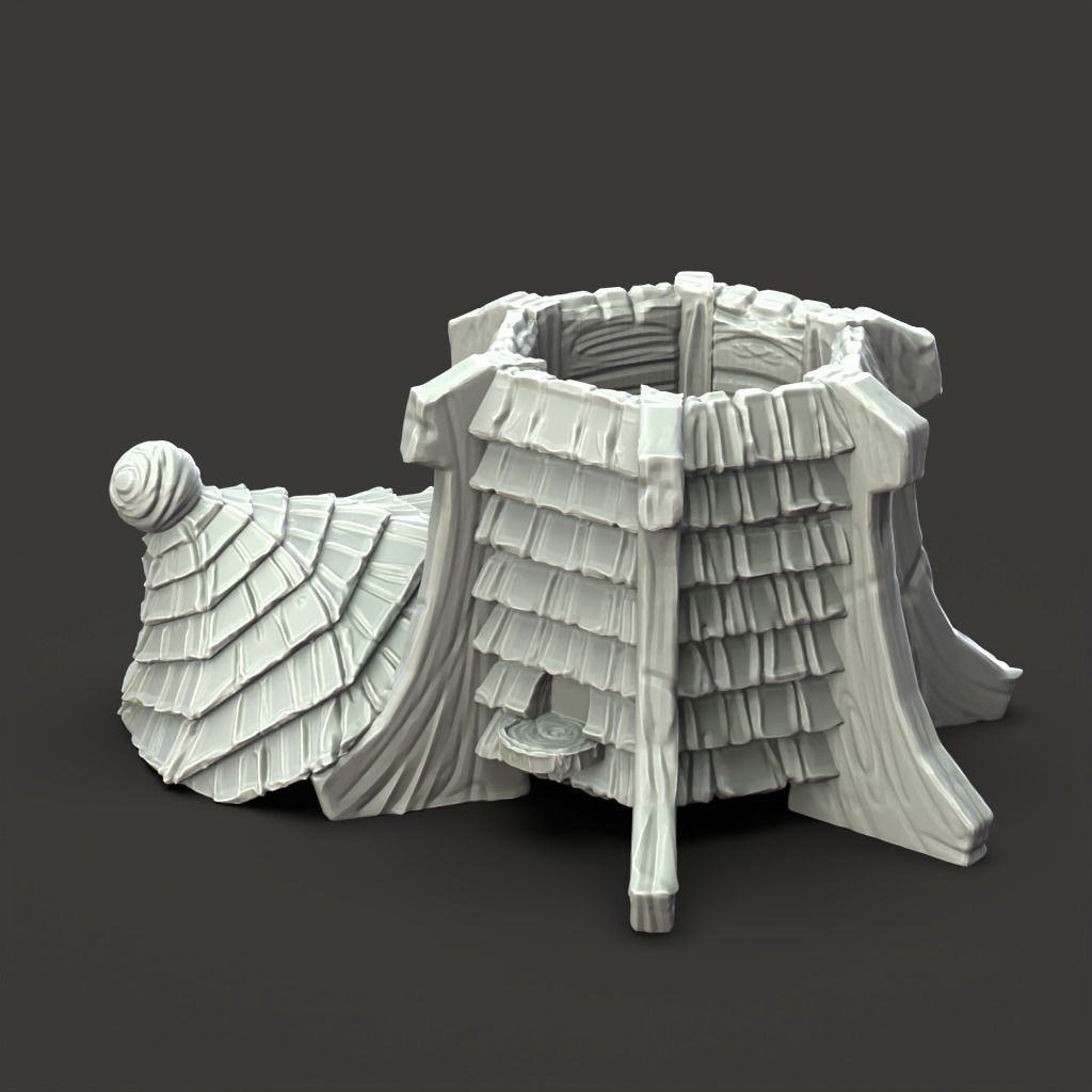 Bee Hive - 3D Printable TTRPG - PRESUPPORTED - 32mm Scale 3D print model_5