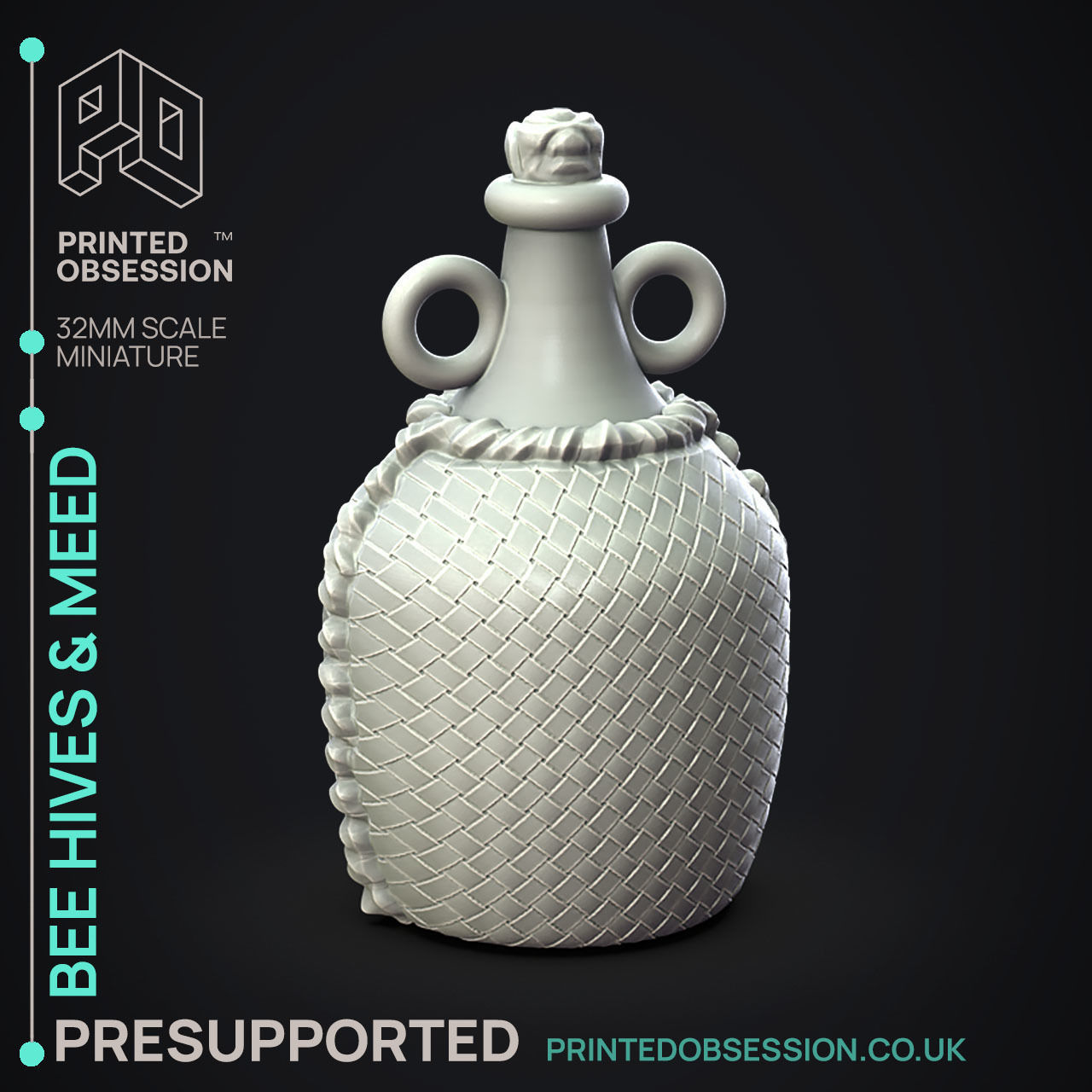 Bee Hive - 3D Printable TTRPG - PRESUPPORTED - 32mm Scale 3D print model_3