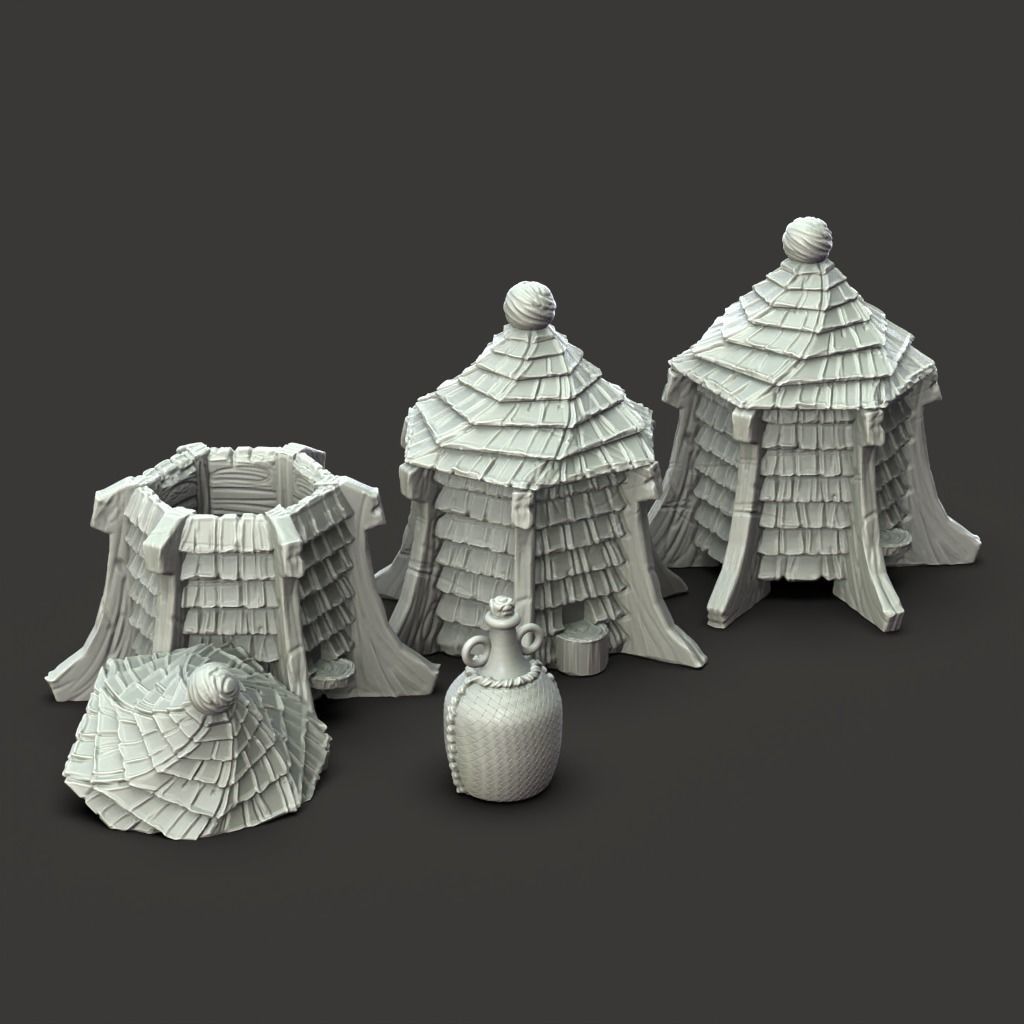 Bee Hive - 3D Printable TTRPG - PRESUPPORTED - 32mm Scale 3D print model_7