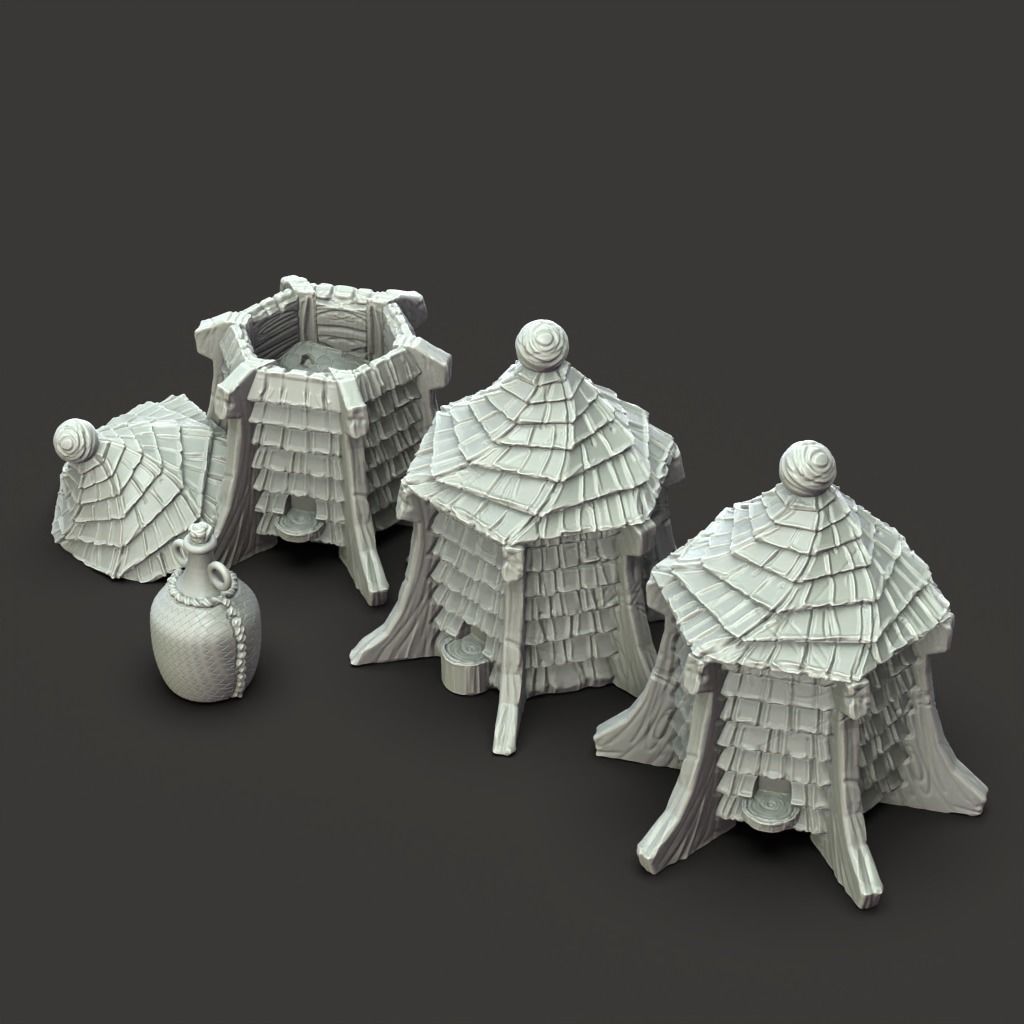 Bee Hive - 3D Printable TTRPG - PRESUPPORTED - 32mm Scale 3D print model_6