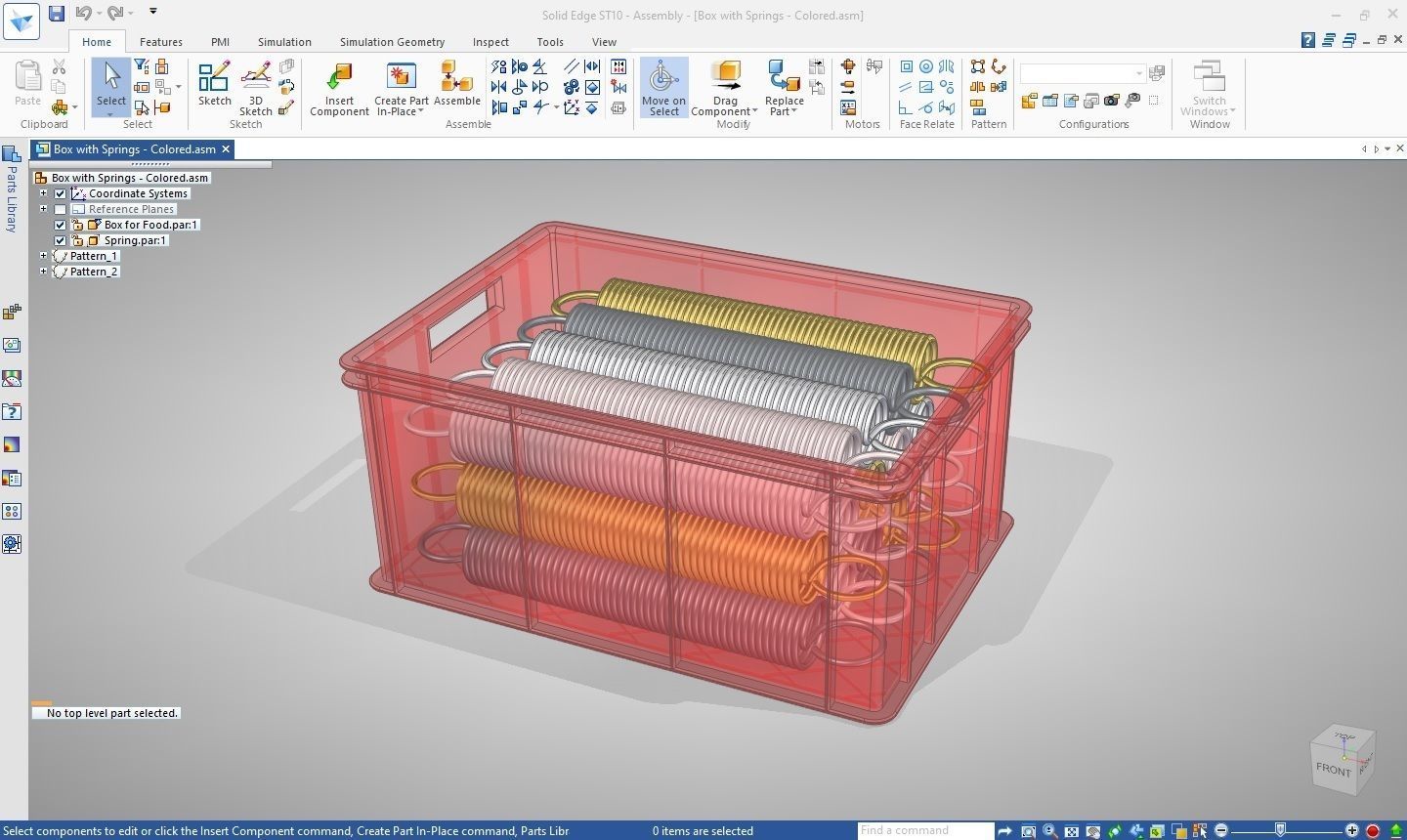 Box with Springs 3D model_4