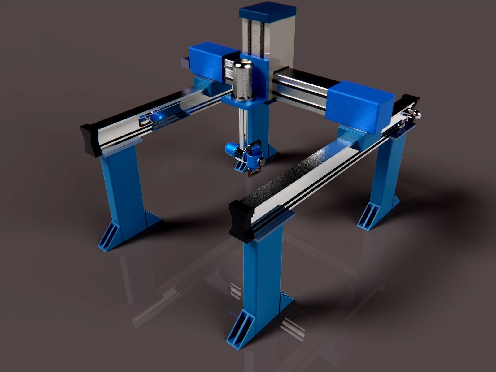 Gantry Robot 3D model_2