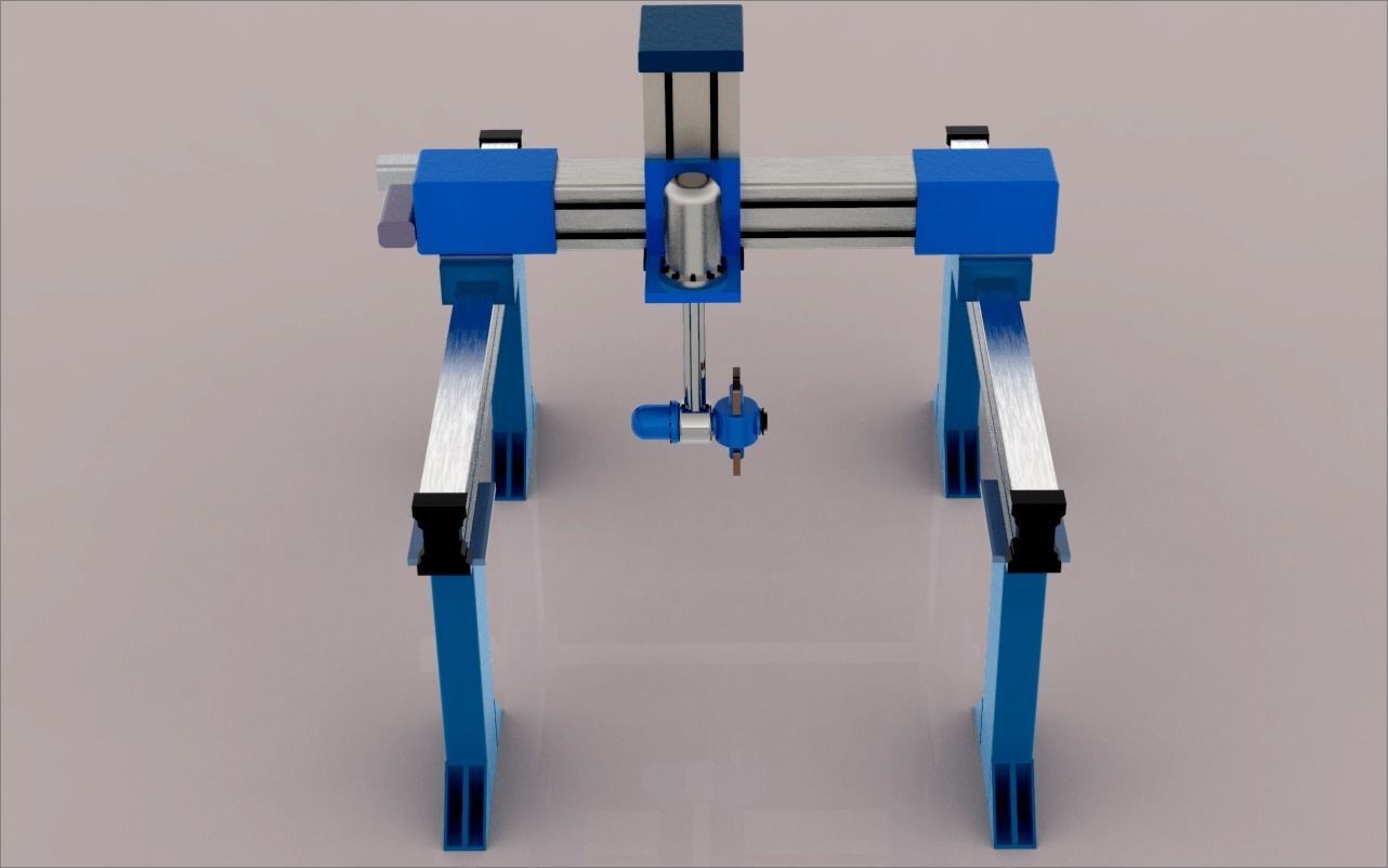 Gantry Robot 3D model_5