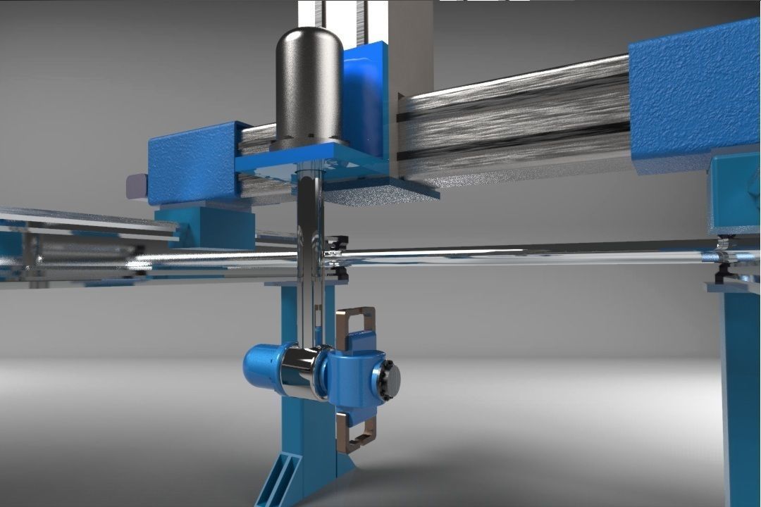 Gantry Robot 3D model_4