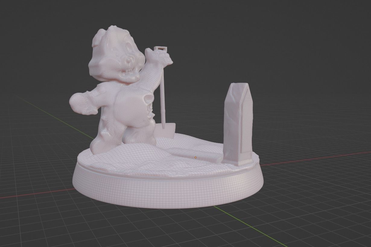 Zombie bear Ready to Print 3D print model 3D print model_2