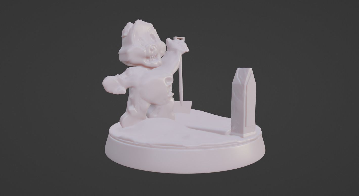 Zombie bear Ready to Print 3D print model 3D print model_1