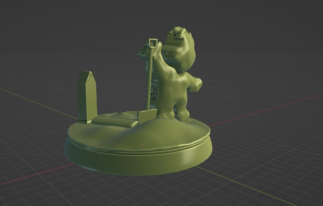 Zombie bear Ready to Print 3D print model 3D print model_5