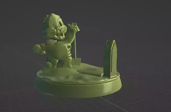 Zombie bear Ready to Print 3D print model