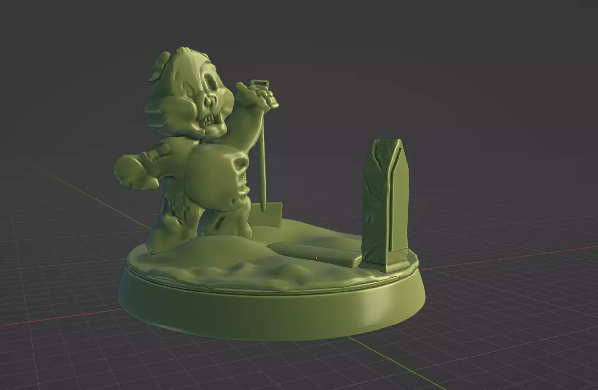 Zombie bear Ready to Print 3D print model 3D print model_0