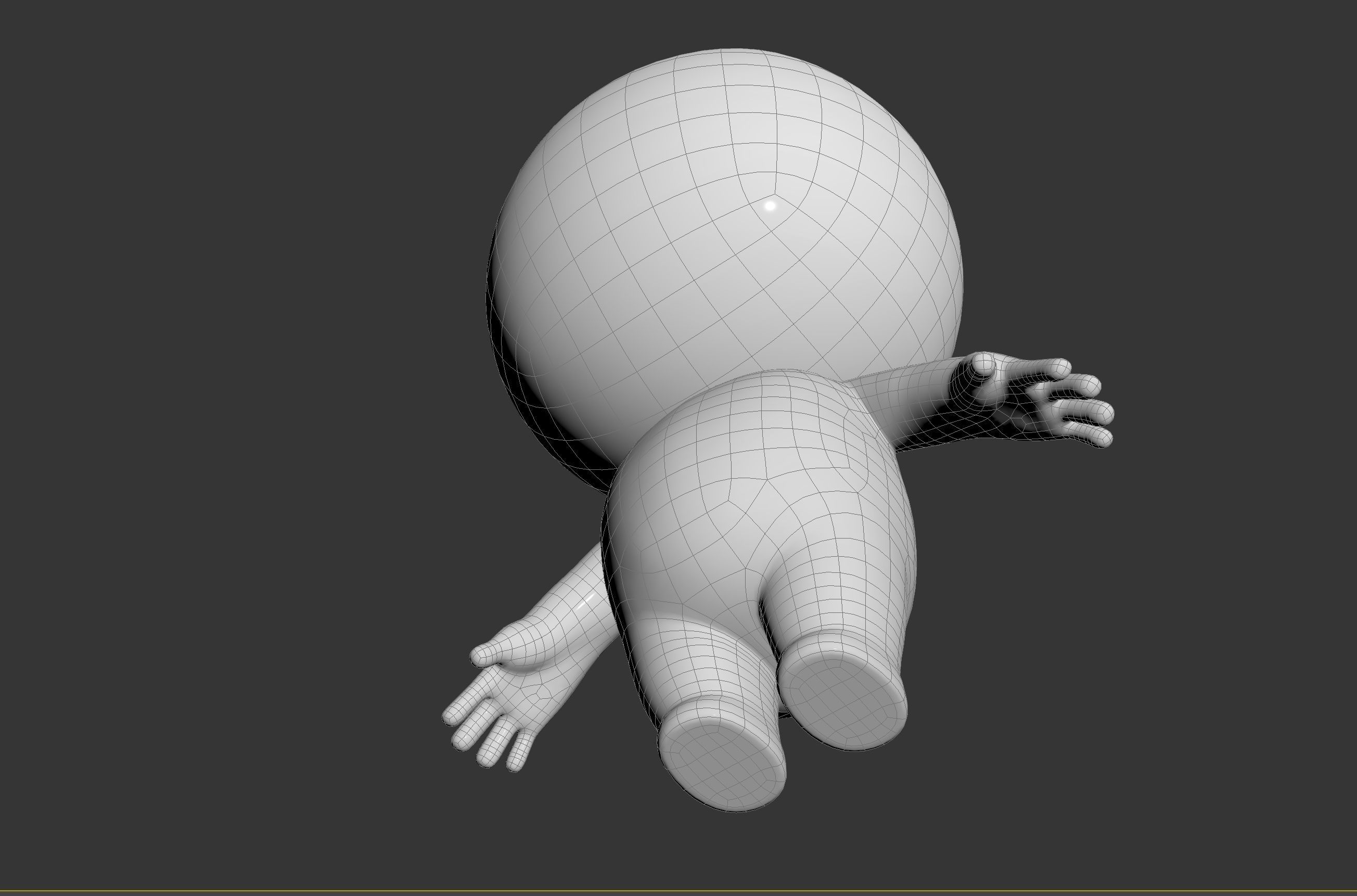 Rigged Stick Man 3D model_33