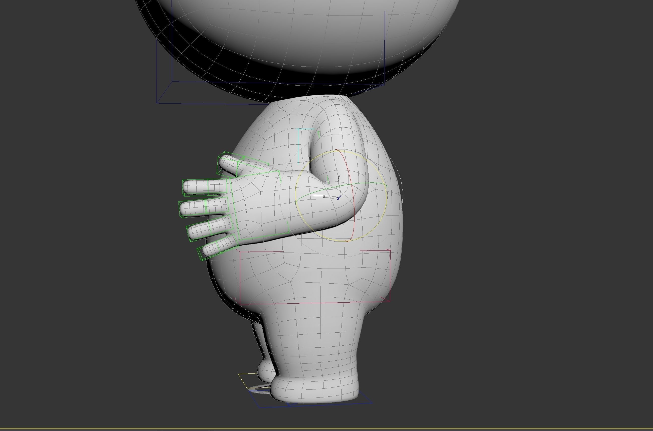 Rigged Stick Man 3D model_21