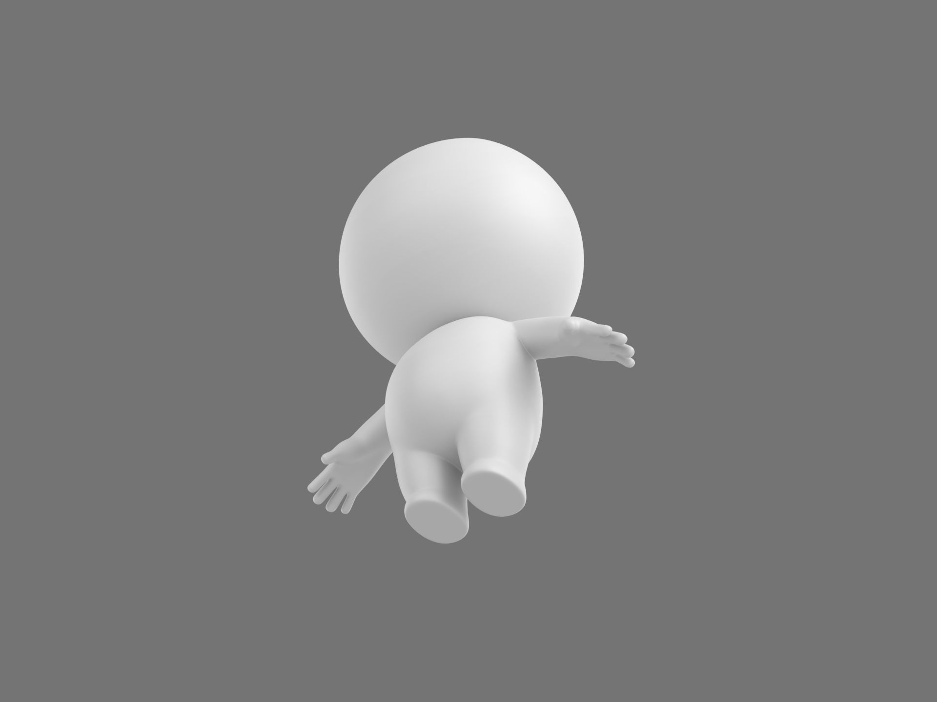 Rigged Stick Man 3D model_11