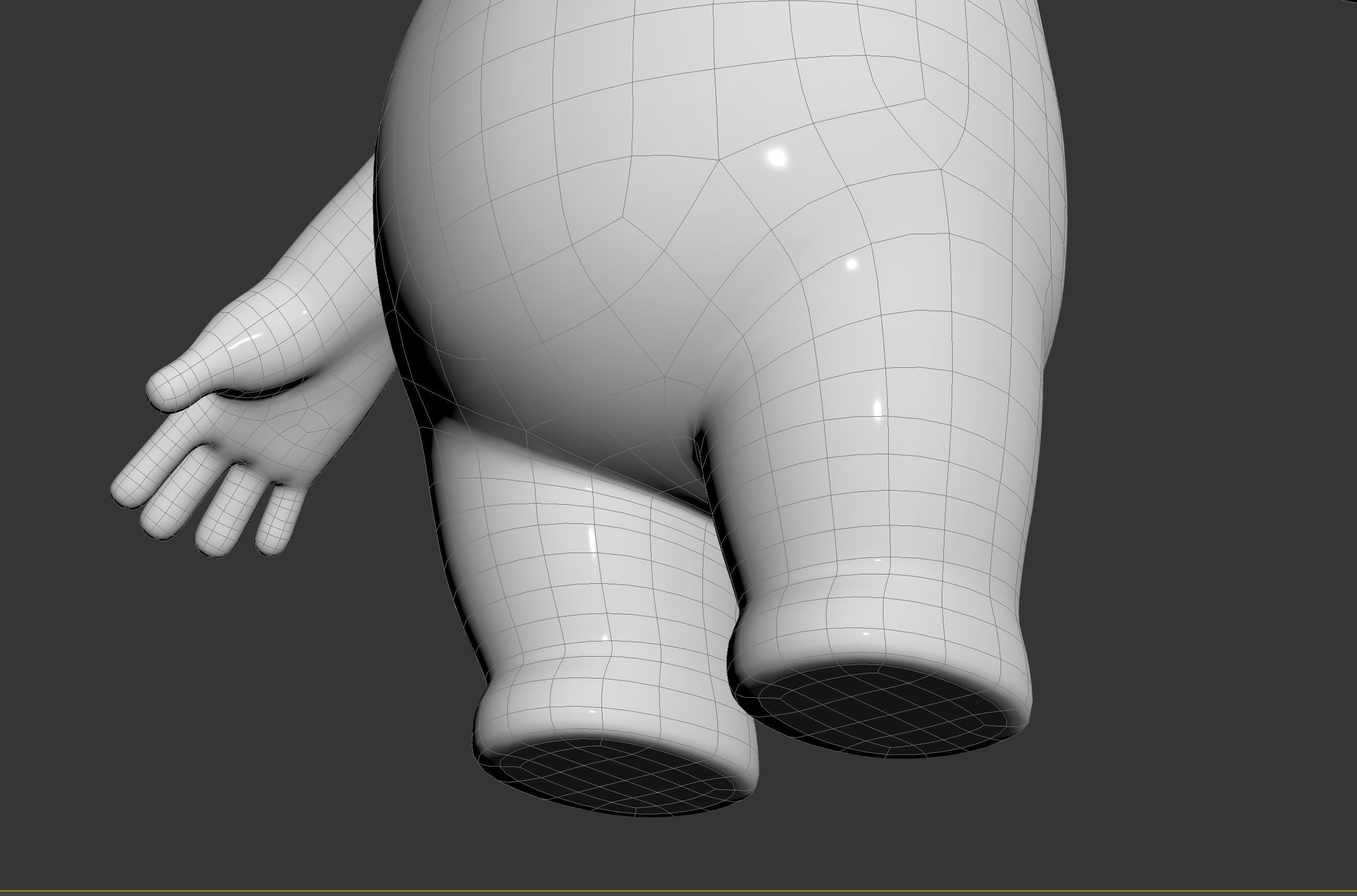 Rigged Stick Man 3D model_35