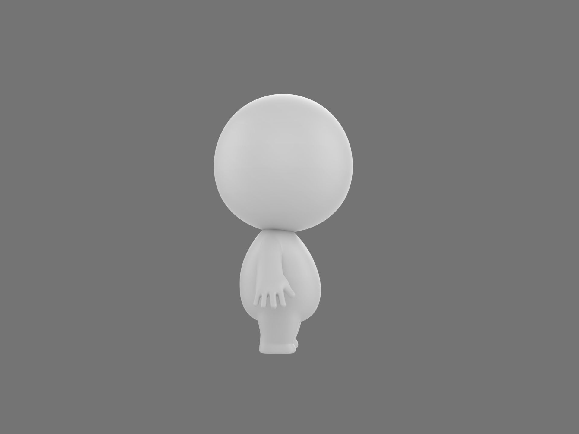 Rigged Stick Man 3D model_5