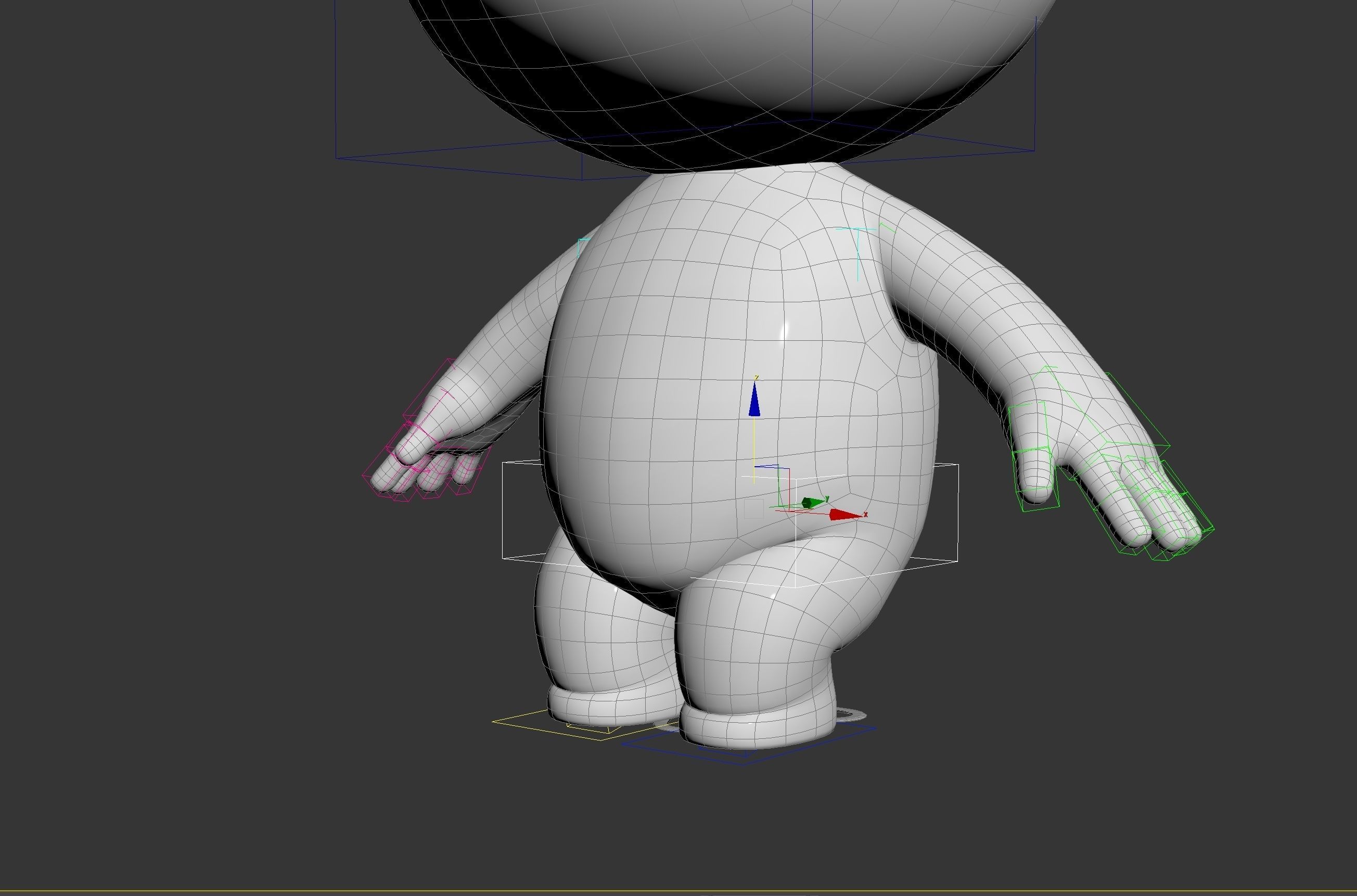 Rigged Stick Man 3D model_25