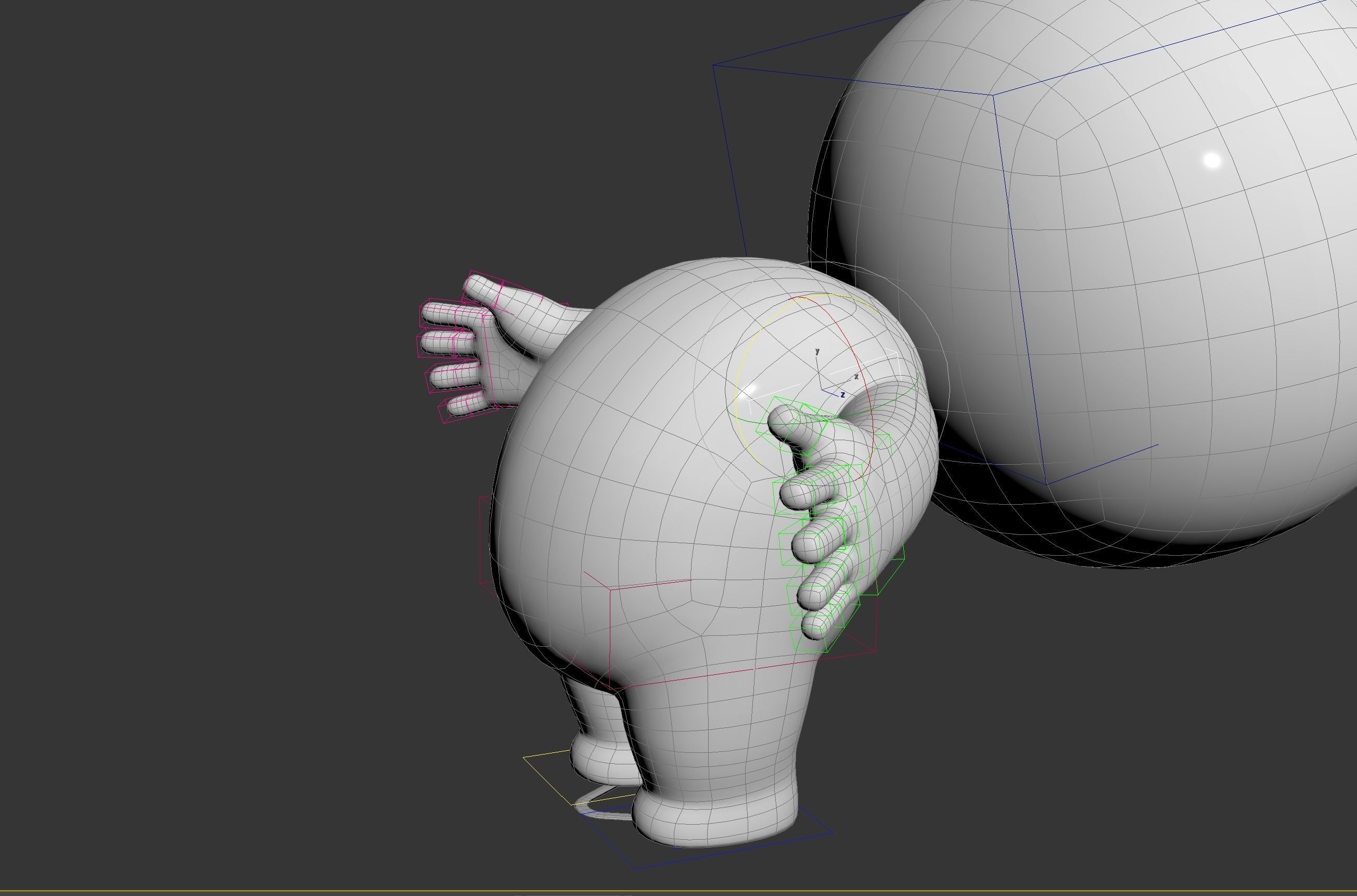 Rigged Stick Man 3D model_23