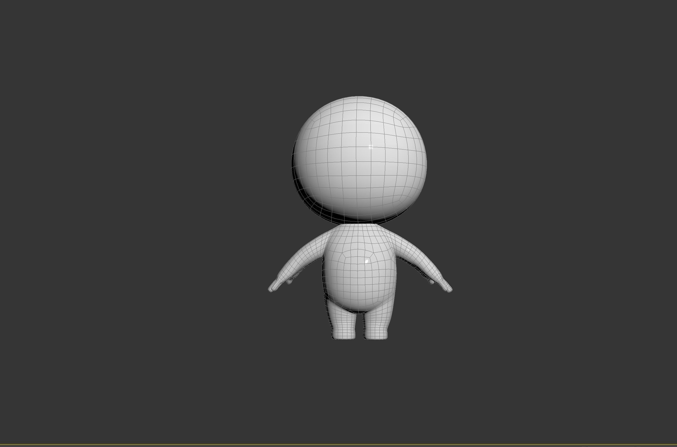 Rigged Stick Man 3D model_30