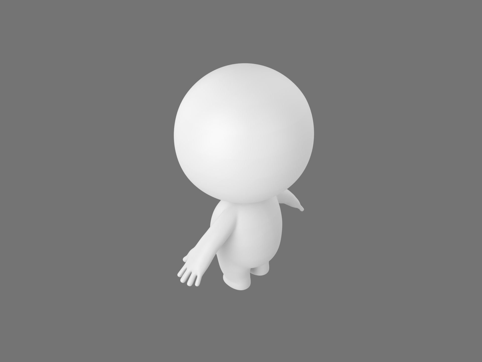 Rigged Stick Man 3D model_8