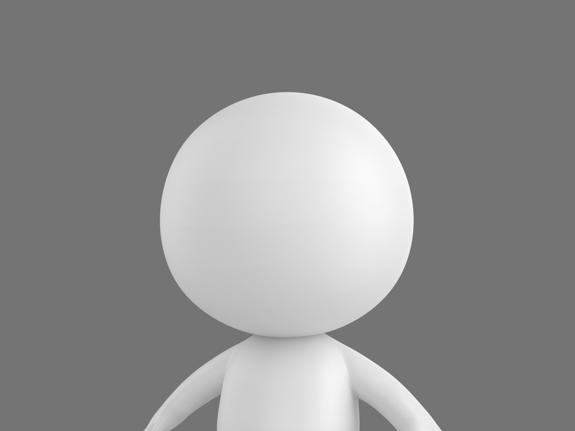 Rigged Stick Man 3D model_10