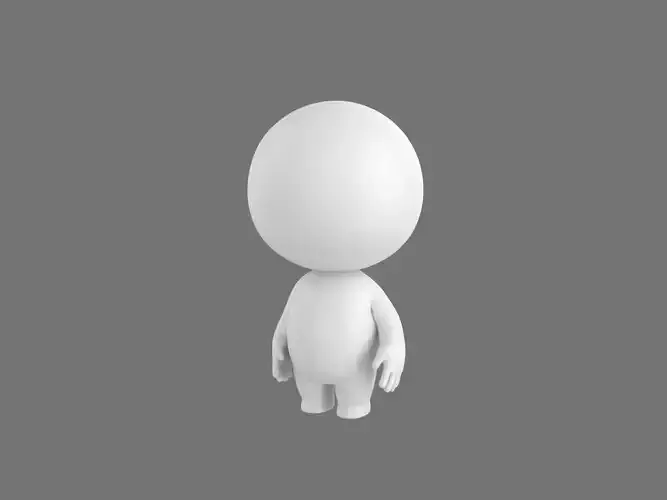 Rigged Stick Man 3D model
