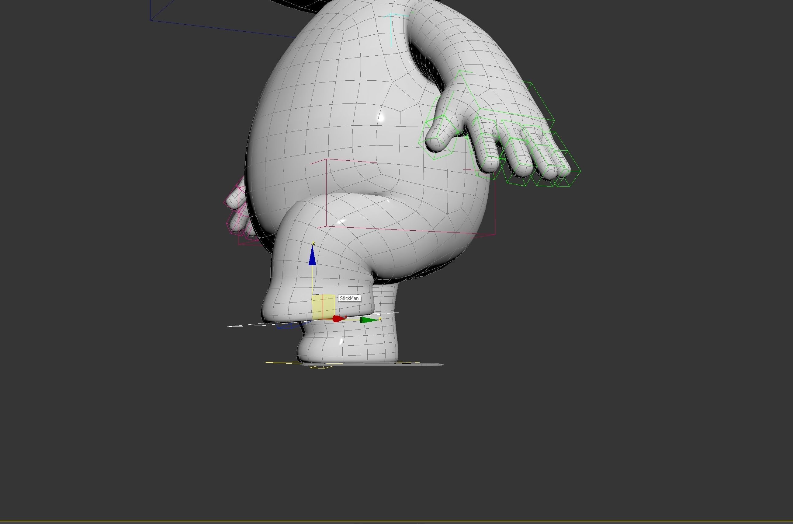 Rigged Stick Man 3D model_24