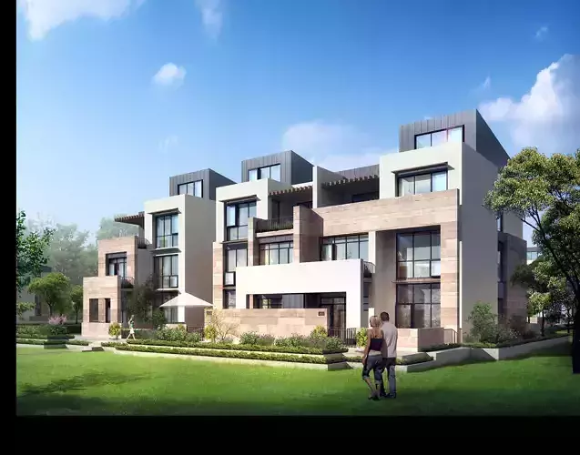 3D model of 2022 luxury fashion villa exterior 23