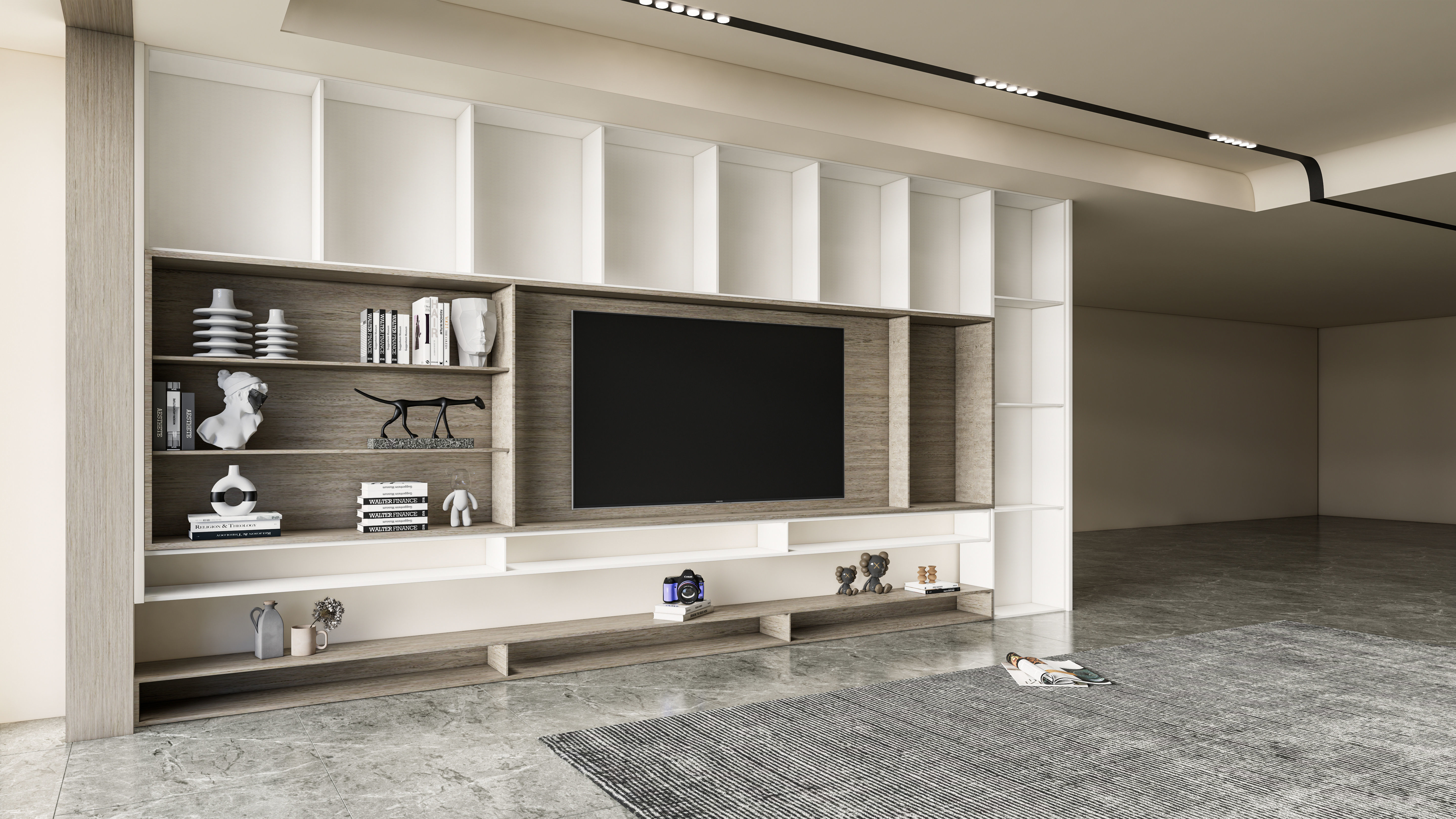 TV wall 36 3D model_7