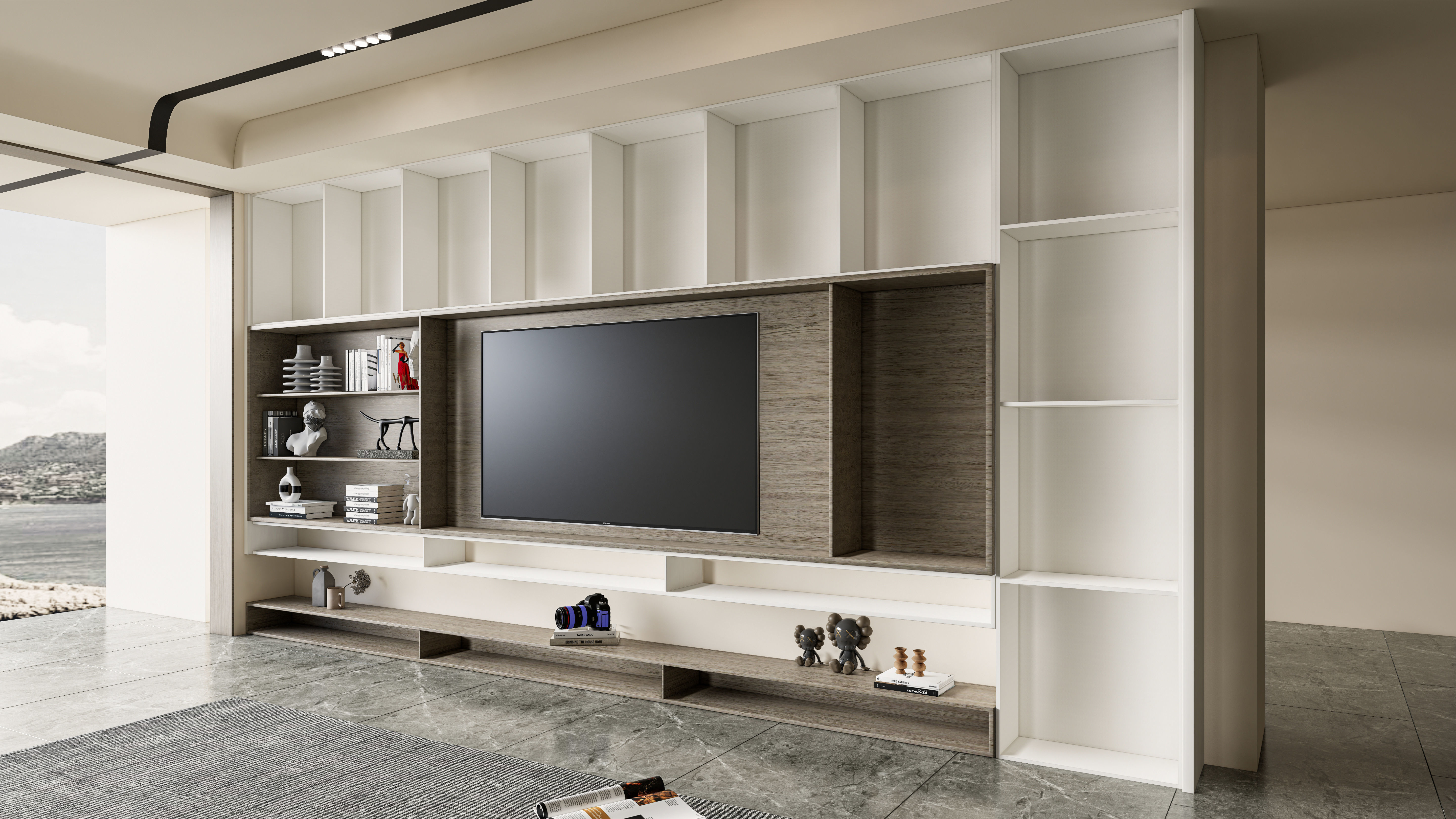 TV wall 36 3D model_6