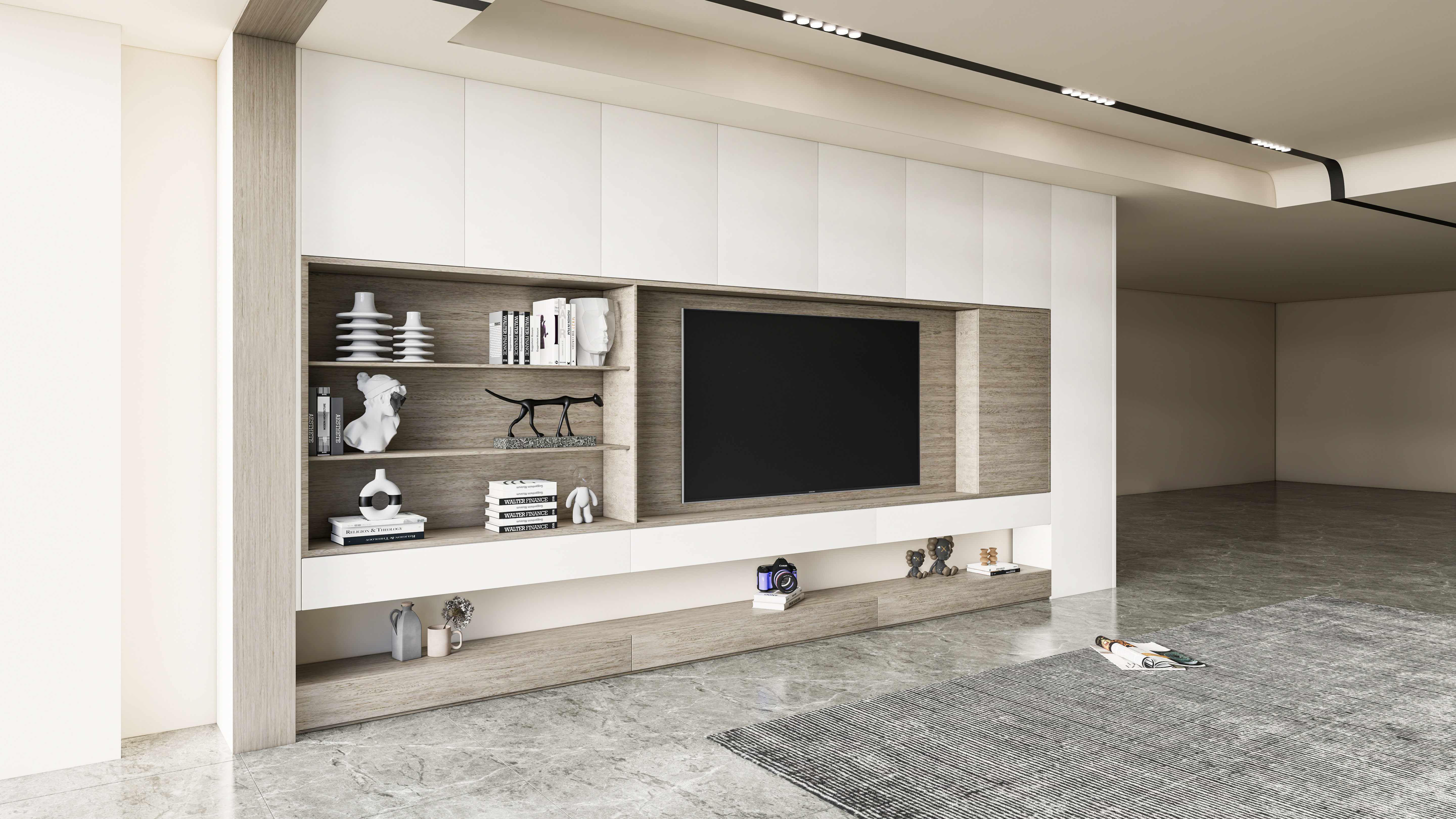 TV wall 36 3D model_2