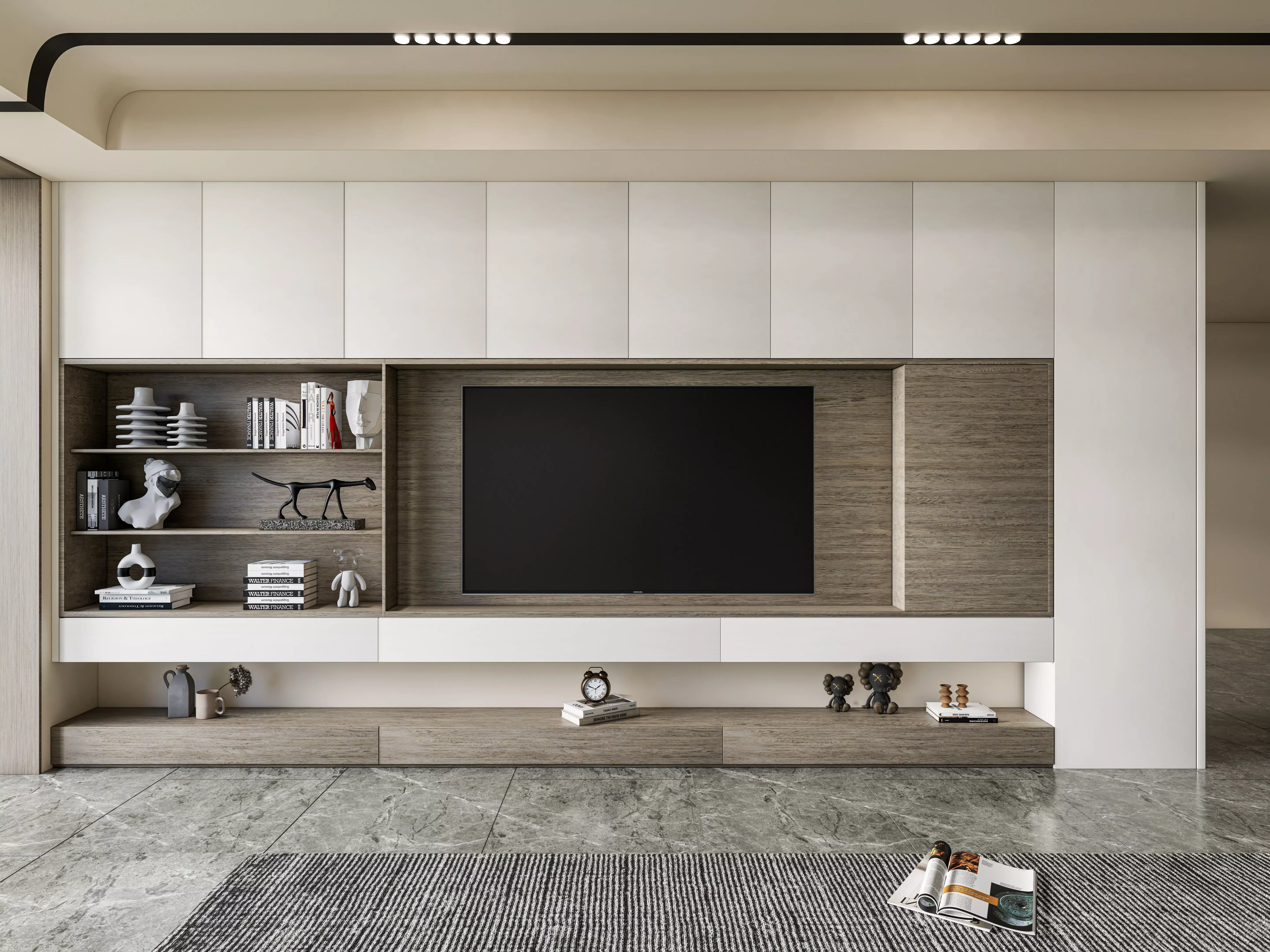 TV wall 36 3D model_0