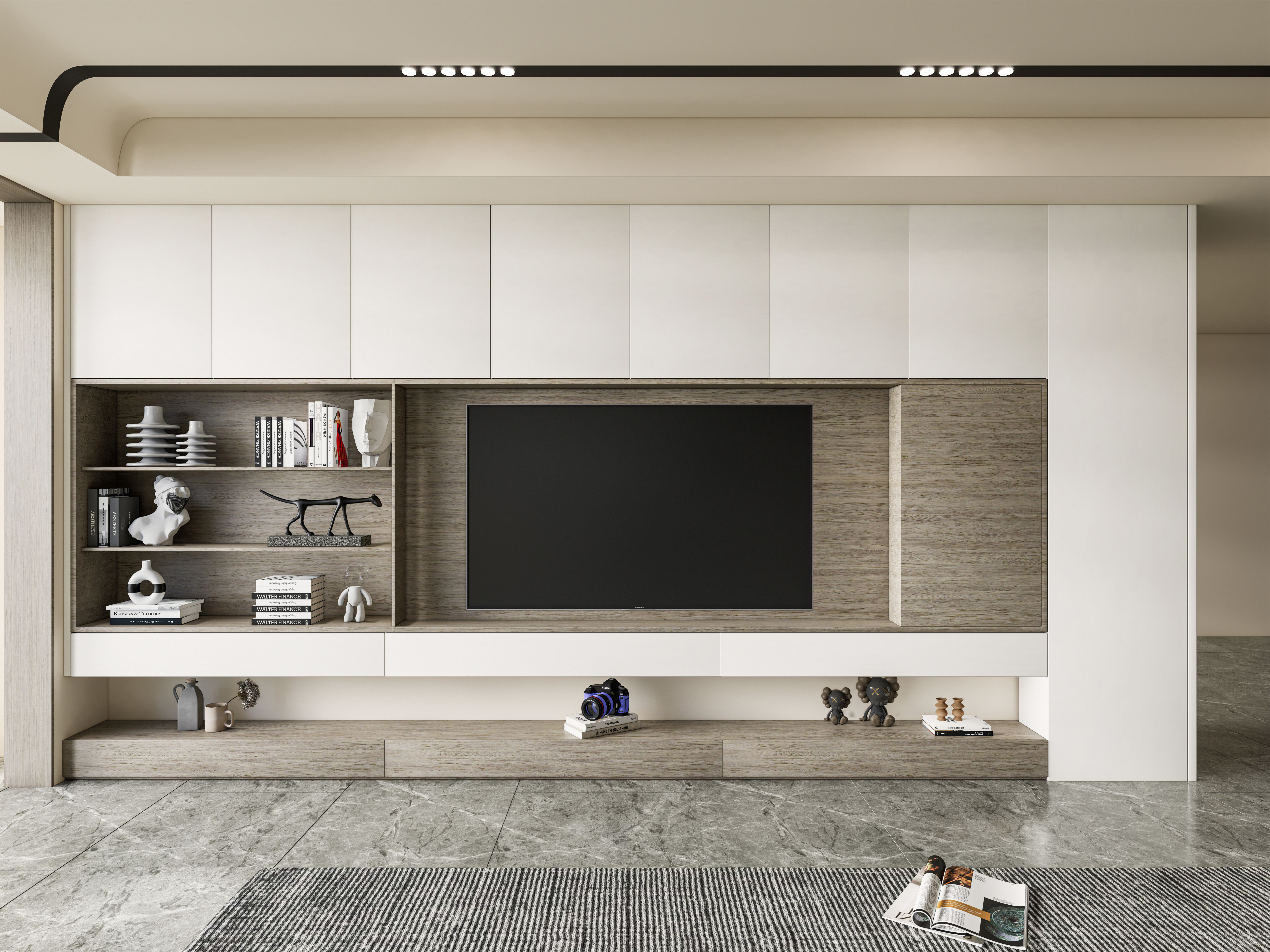 TV wall 36 3D model_3