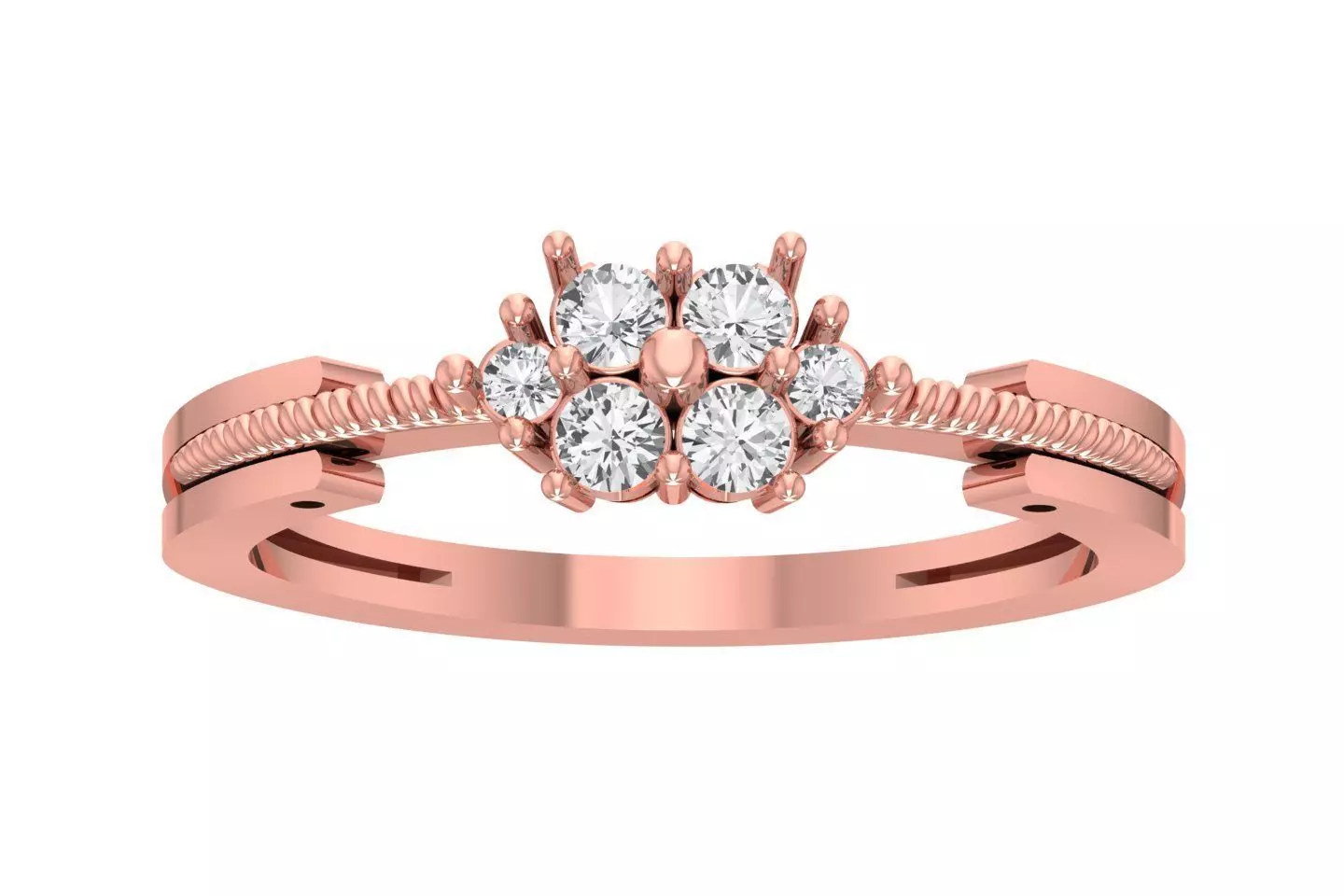 Engagement Wedding Ring for Women 3D print model