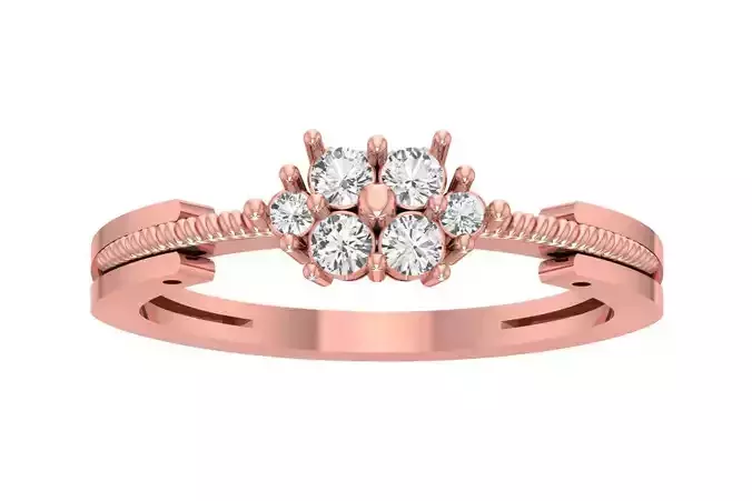 Engagement Wedding Ring for Women 3D print model