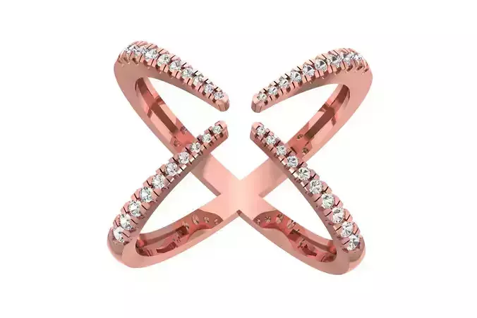 Open End Wedding Engagement Ring