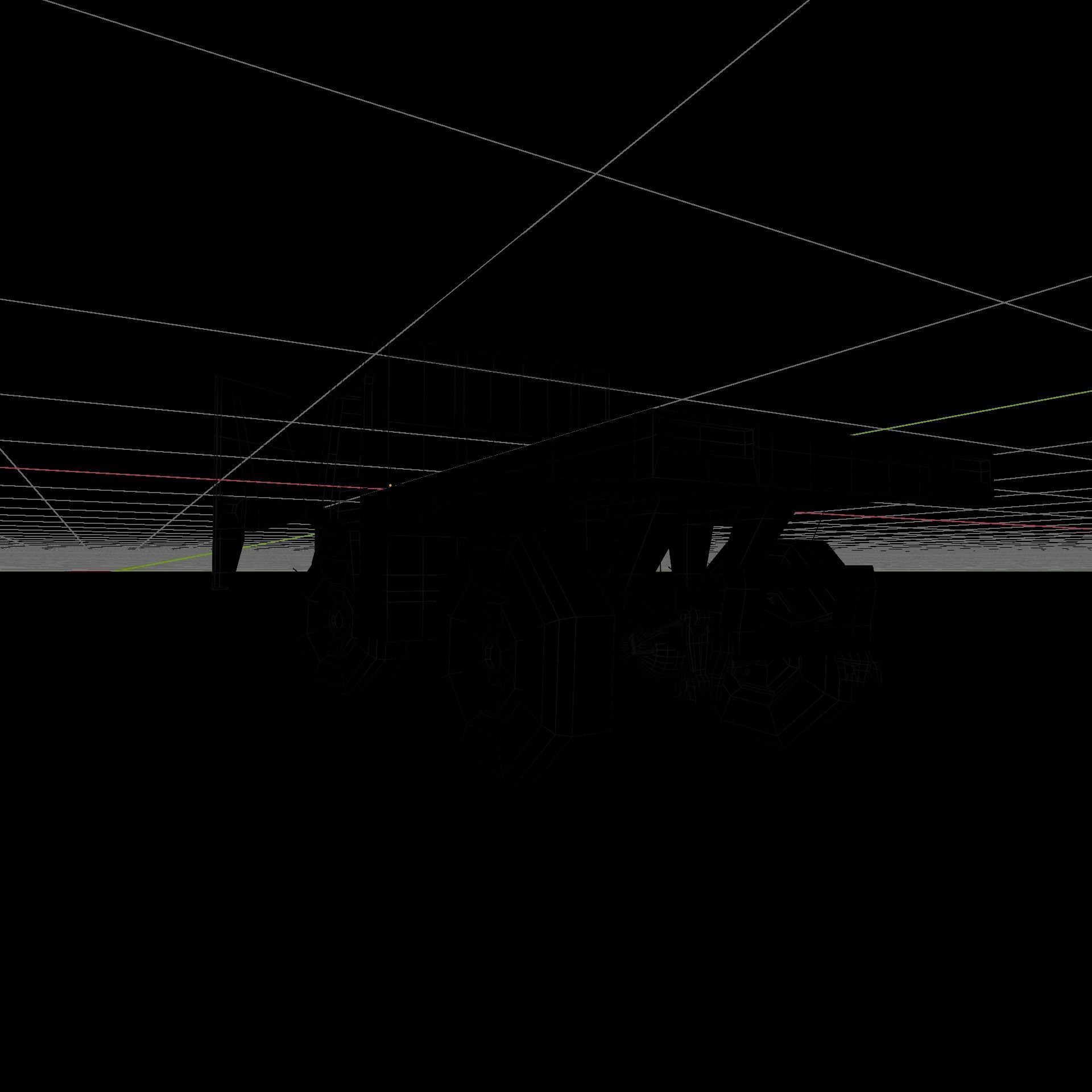 Miniature Cool Truck - Rigged For Animation - Ultra-Low Poly Low-poly 3D model_11