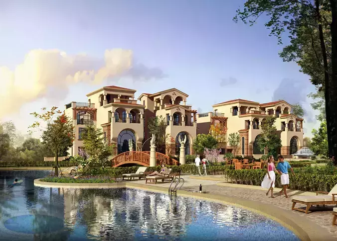 3D model of 2022 luxury fashion villa exterior 37