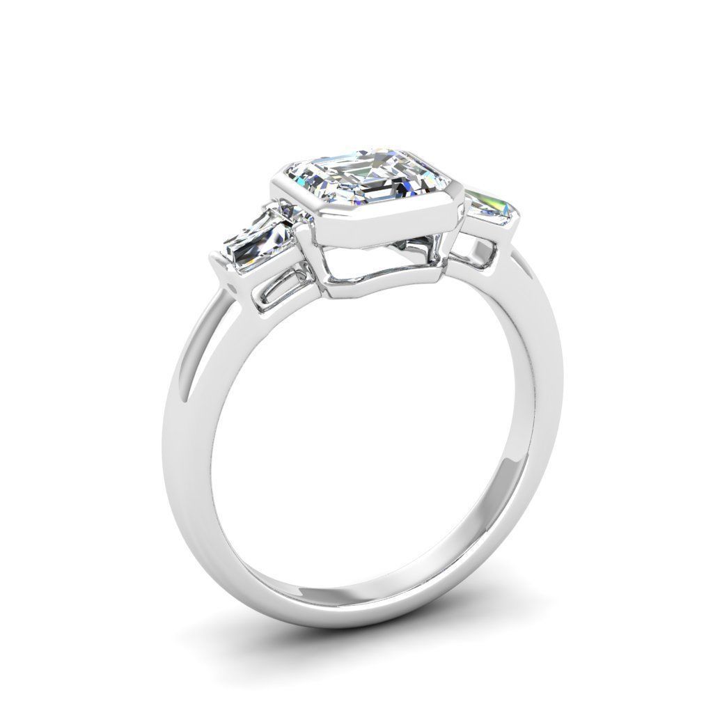 Engagement ring Maya ascher 3D print model_8