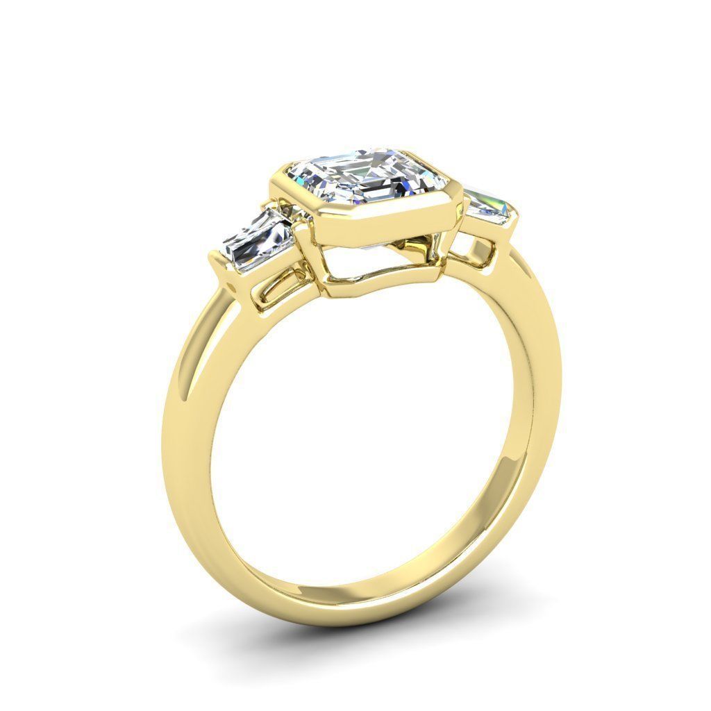 Engagement ring Maya ascher 3D print model_6