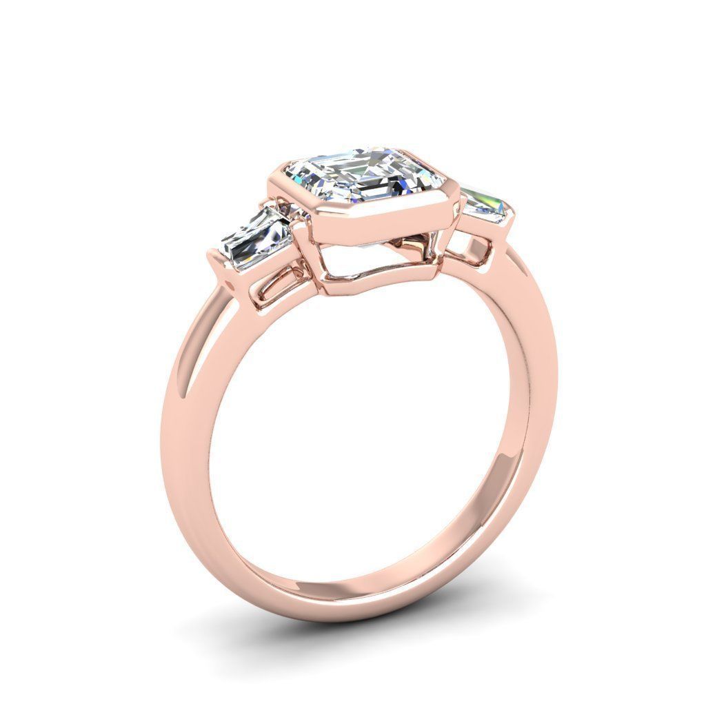 Engagement ring Maya ascher 3D print model_19