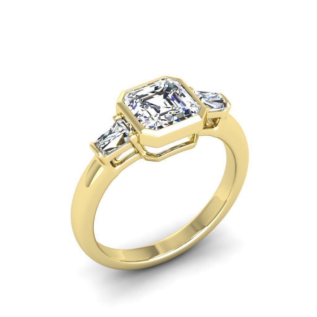 Engagement ring Maya ascher 3D print model_24