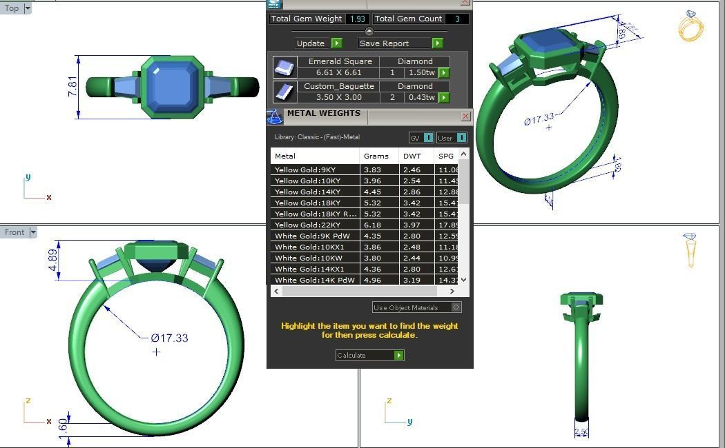 Engagement ring Maya ascher 3D print model_2