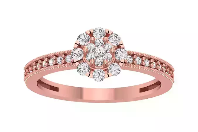 Engagement Wedding Band Ring for Women 3D print model
