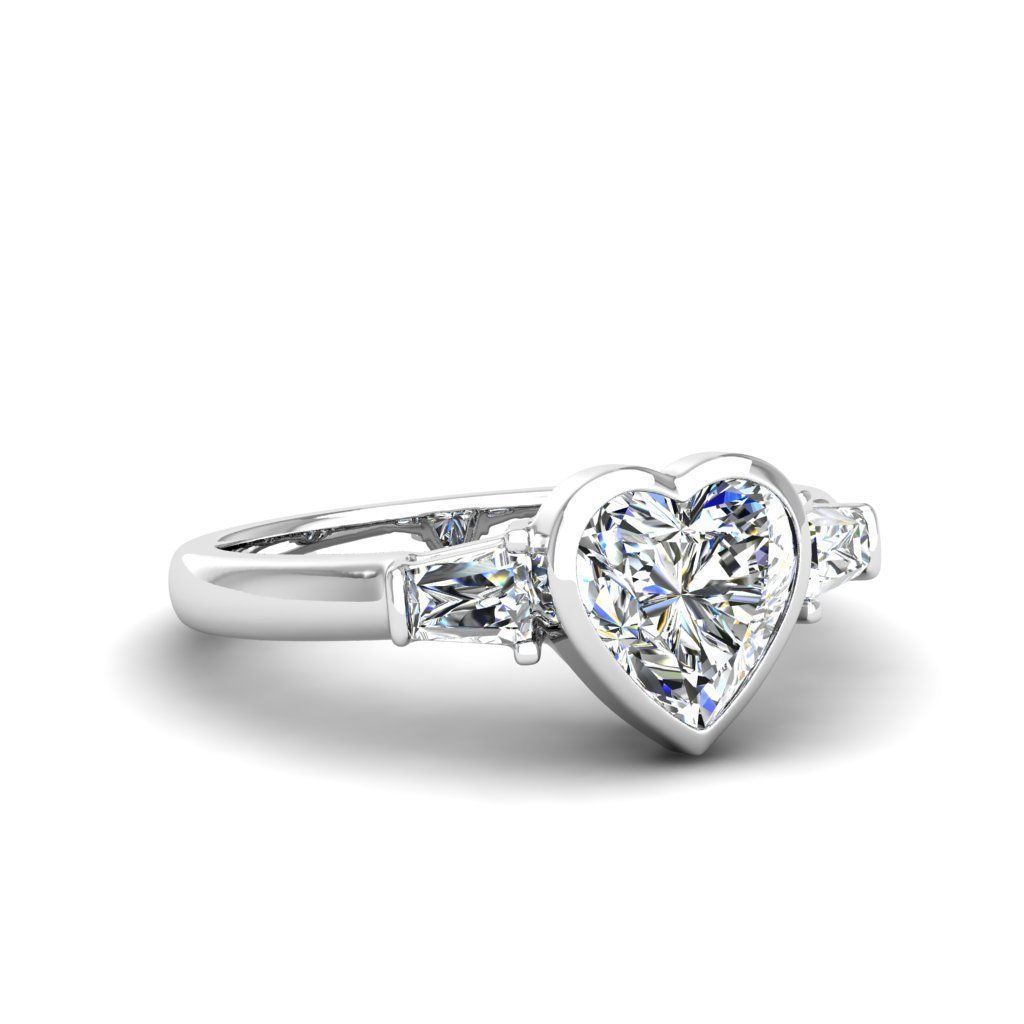 Engagement ring Maya heart 3D print model_19