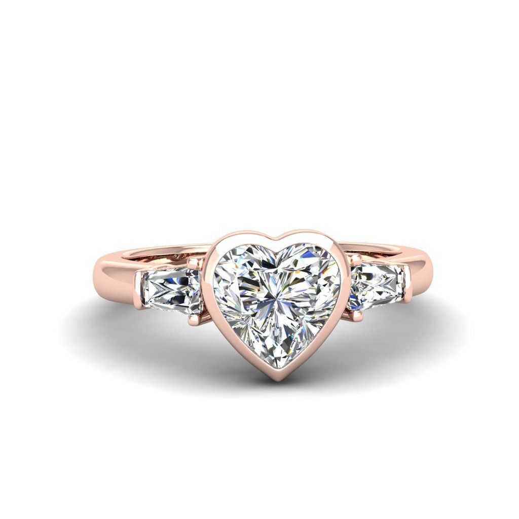 Engagement ring Maya heart 3D print model_15