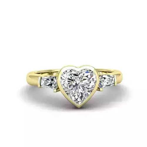 Engagement ring Maya heart  3D print model