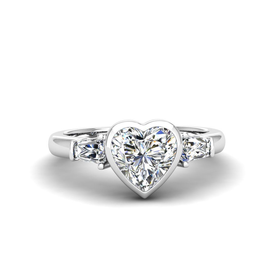 Engagement ring Maya heart 3D print model_17